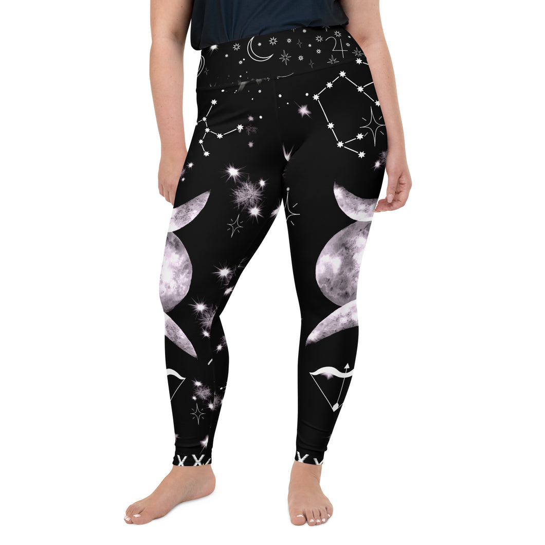 Sagittarius Zodiac Plus Size Leggings