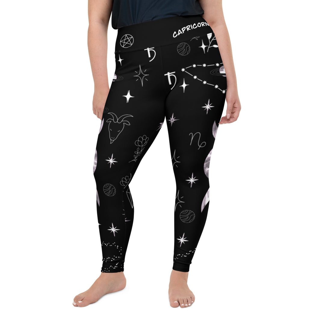 Capricorn Zodiac Plus Size Leggings – Enlightened Crafts LLC