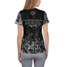 Load image into Gallery viewer, Positivity Mandala Flower  Women&#39;s Athletic T-shirt
