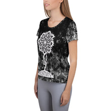 Load image into Gallery viewer, Positivity Mandala Flower  Women&#39;s Athletic T-shirt
