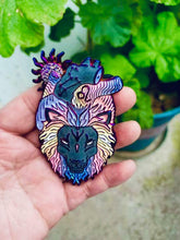 Load image into Gallery viewer, Leo ♌️ Zodiac Anatomical Heart 3D Pin
