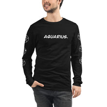 Load image into Gallery viewer, Aquarius zodiac Unisex  Long Sleeve Tee
