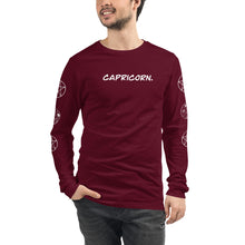 Load image into Gallery viewer, Capricorn Zodiac Unisex Long Sleeve Tee
